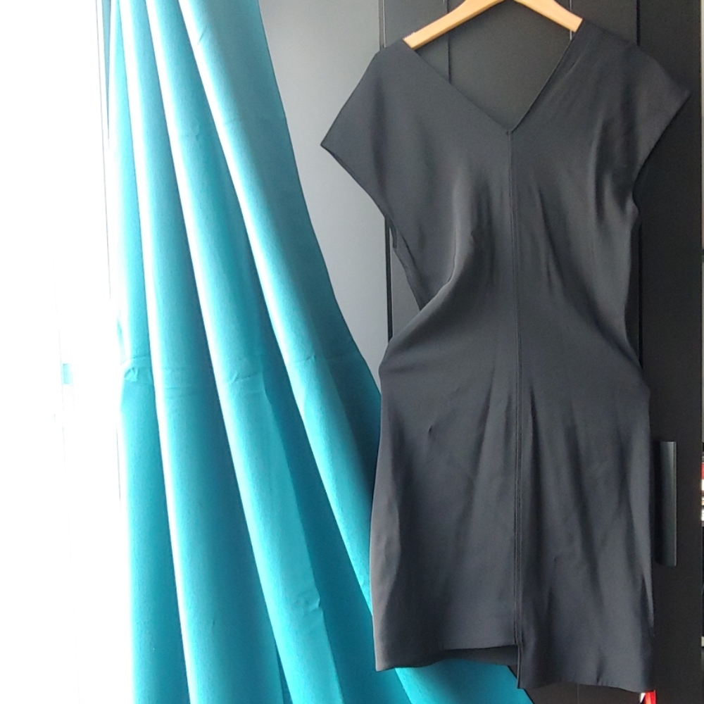 Helmut Lang Shifted Viscose Dress